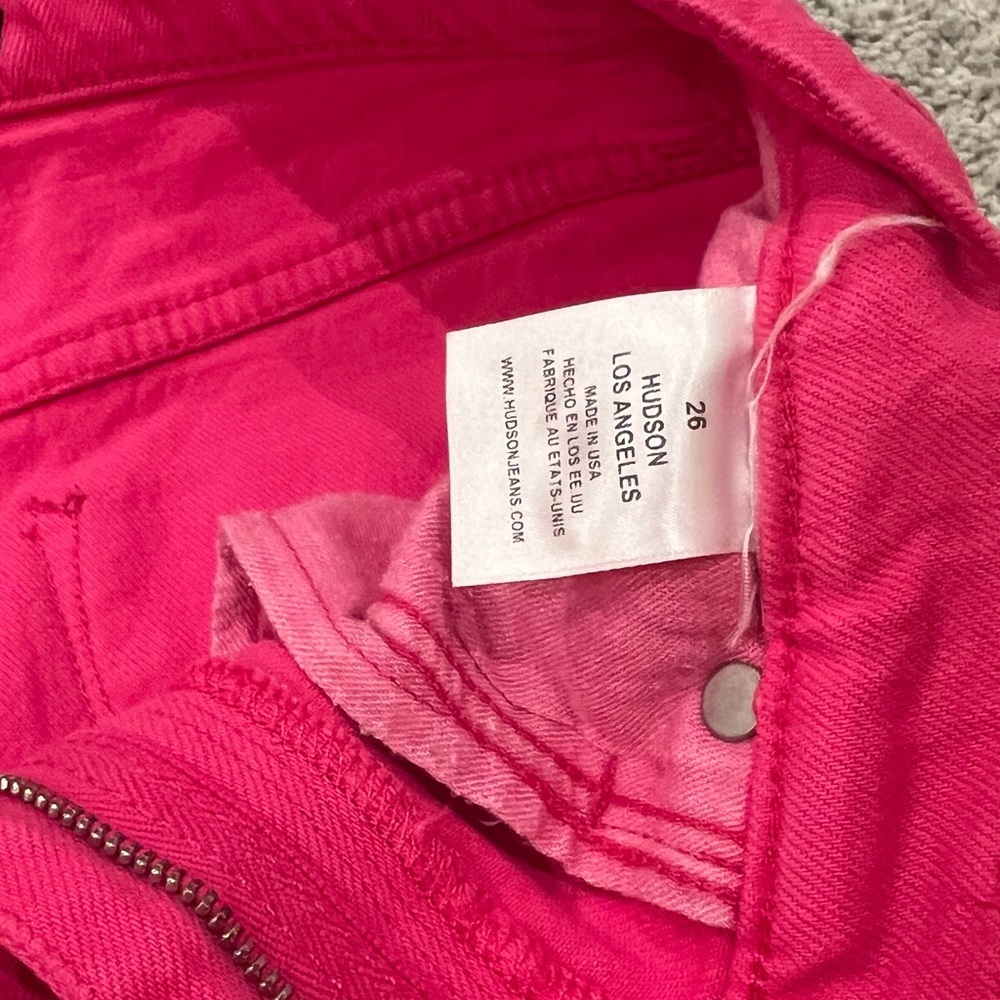 Pink Hudson Jeans Size 26 original!! Worn once :)